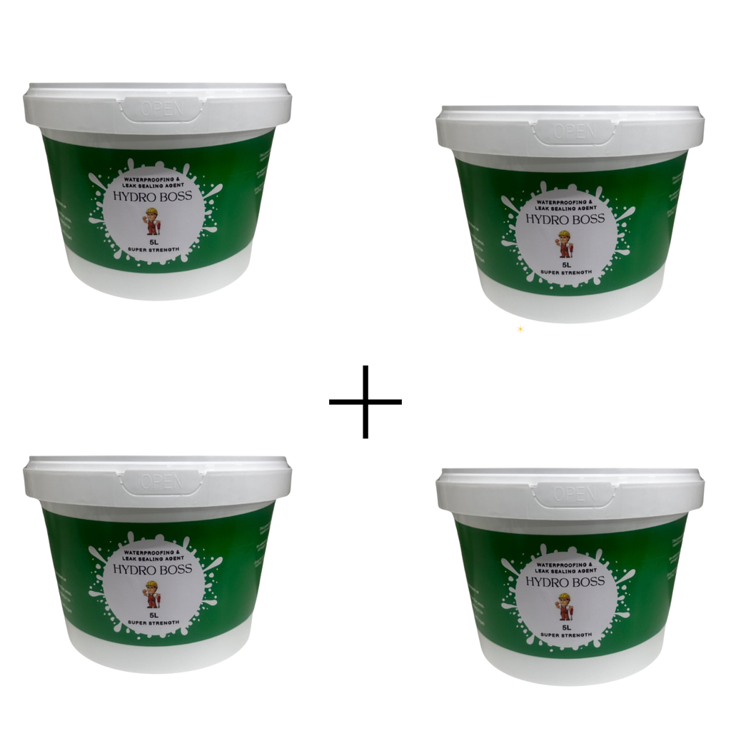 HydroBoss™ – Waterproofing Sealing Agent  ( 2x5L + 2X5L FREE )