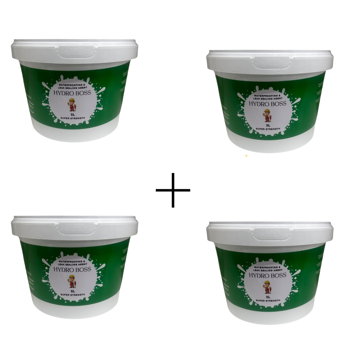 HydroBoss™ – Waterproofing Sealing Agent  ( 2x5L + 2X5L FREE )