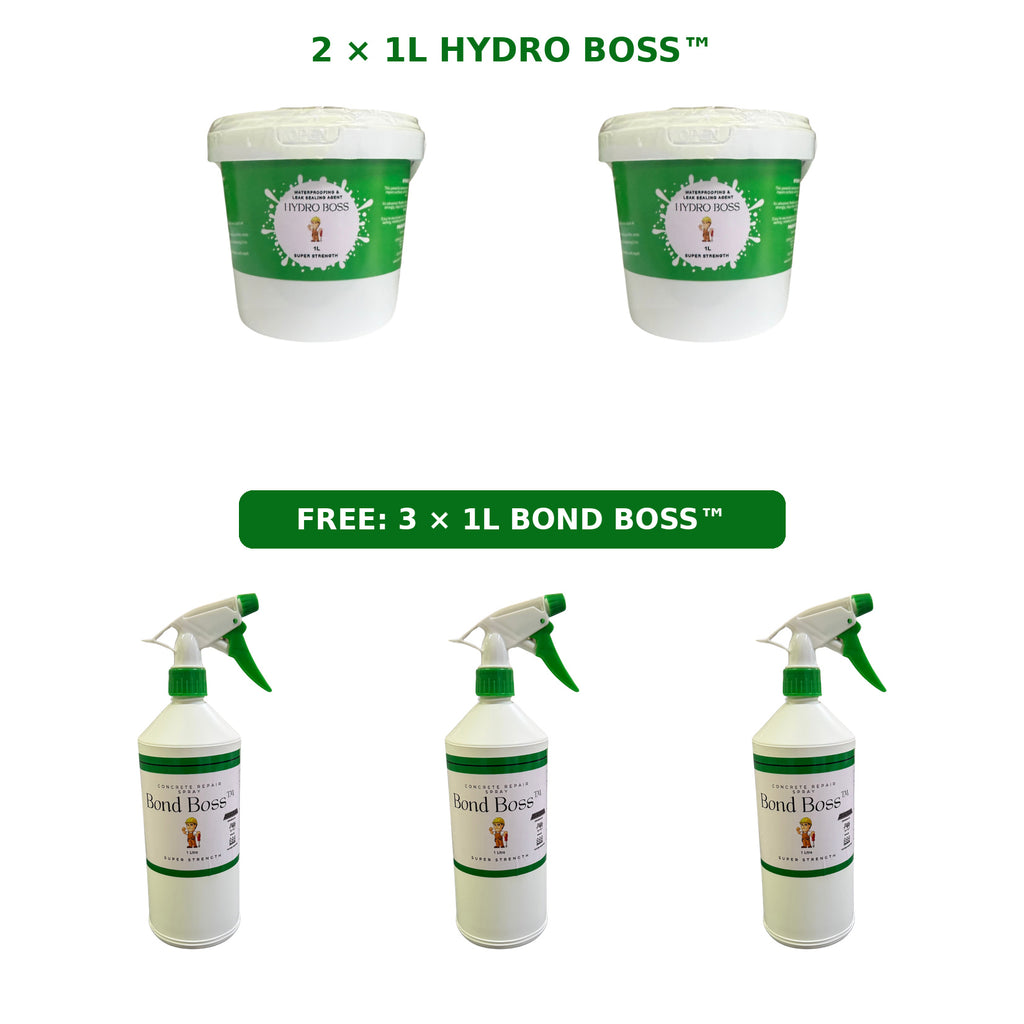 BUY 2 - GET 3 FREE  ( 2L Hydro Boss™ plus 3L Bond Boss™ FREE )